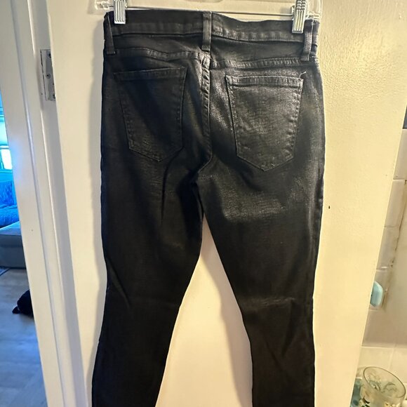 Current/Elliott Oil Rubbed Snakeskin-Textured Skinny Jeans - Picture 3 of 3